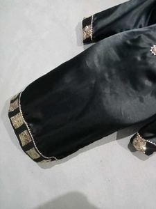 Satin Black Salwar Suit
