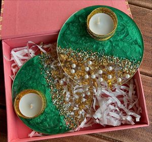 Resin Candle Holders || Customisation Available