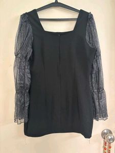 BODYCON SHIMMER ARMS DRESS