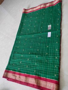 Silk Blend Banarasi Saree 💚♥️