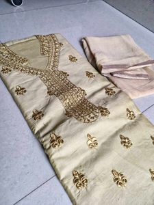 Elegant Embroidered Kurta Set Material