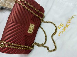 Quilted Chevron Crossbody Bag
