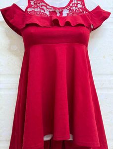 Hot Red Mini Dress For Girl&#39;s