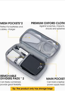 fashion Double Layer Electronic Gadget Organizer