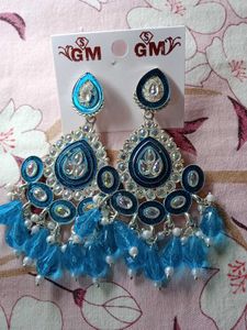 Stylish  sky blue Dangle Earrings