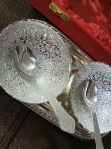 Vintage Silver Plated Bowl &amp; Tray Set