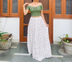 Printed Long Skirt