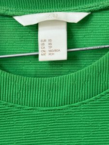 H&amp;M Green Mini Dress