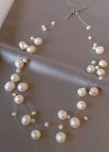 Beutiful❤️ Korean Pearl Necklace Set