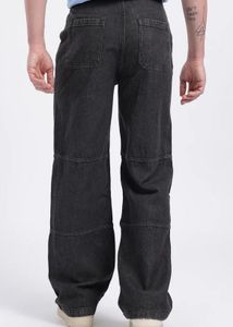 New Grey Panel Jeans With Tag