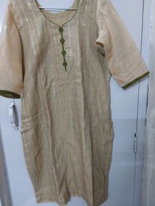 CHRISTMAS BONANZA  ...COMBO OFFER  ....chanderi kurta & Slip Ons