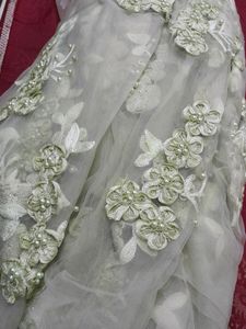 Pista Green Net Fabric