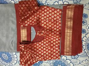 GentlyUsed DharmavaramPattu GreyWithRedBorder Sare