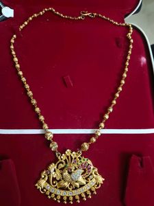 Antique Peacock Dollar Necklace