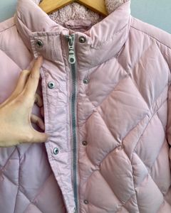 Pink Quilted Puffer Jacket