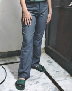 Grey Bootcut Pants