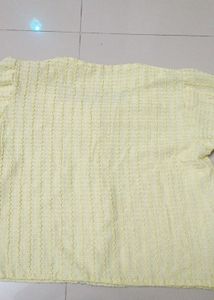 Butter yellow casual top