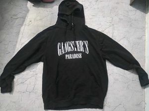 Cozy Black Graphic Print Hoodie