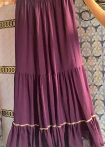 Elegant Purple Sequin Kurta Set