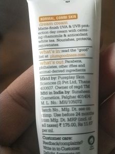 Plum Toner and Cream