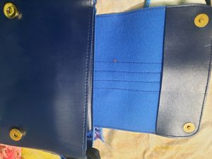 blue color sling bag