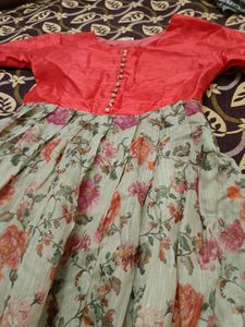 Ethnic Floral Long Gown 👗