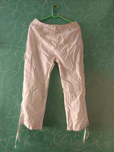 White Cargo Pant