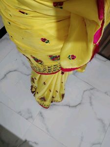 Haldi Colour Saree