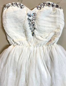 White Tulle Party Dress