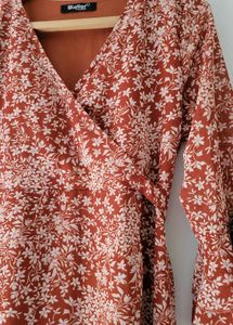Floral Wrap Dress