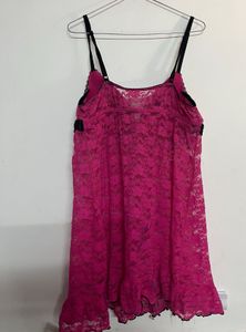 Pink Lace Cami Slip