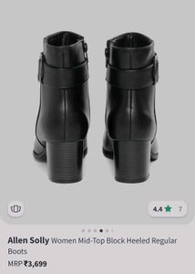 Allen Solly Black Pointed Regular Boots 👢👢