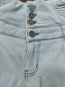High waist straight jeans (M)