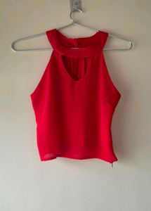 Women's Red Halter Top