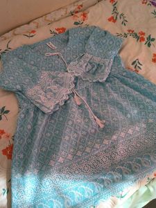 Charming Blue Embroidered Kurta