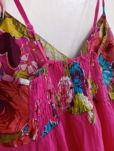 Floral Pink Maxi Dress