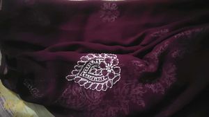 Wine Chikankari Kurti With Inner