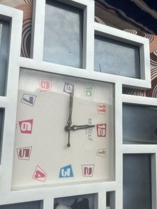 Photo Wall Clock Decor