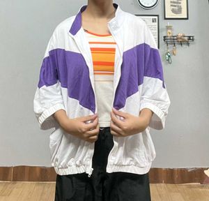 Oversized Colorblock Jacket.