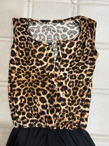 Y2K Animal Print Jump Suit