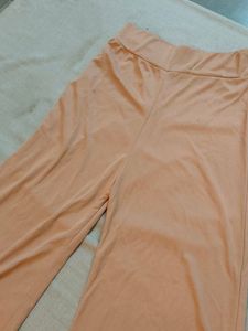 Peach Wide Leg Pants
