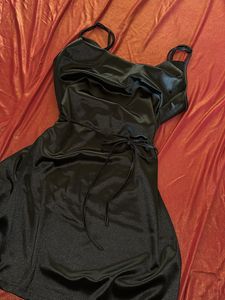 y2k black aesthetic dress