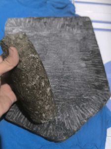 mortar and pestle made of rock