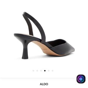 ALDO Black Sling Back Heels