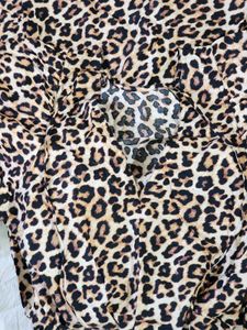 Clearance Sale🔥H&amp;M Puff Sleeves Leopard Print Dre