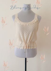 Daisy lace knit camisole