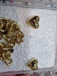 Gold Chain Heart Necklace