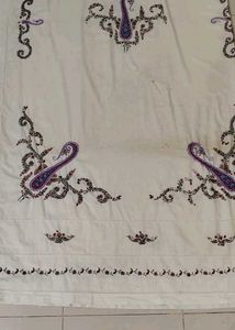 Used Embroidery Bedsheet Size - 105&#34; x 90&#34;