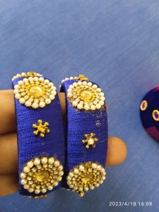 Silk Thread Bangles, 2.4 Size