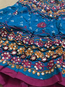 Ethnic Skirt with Mirror Work